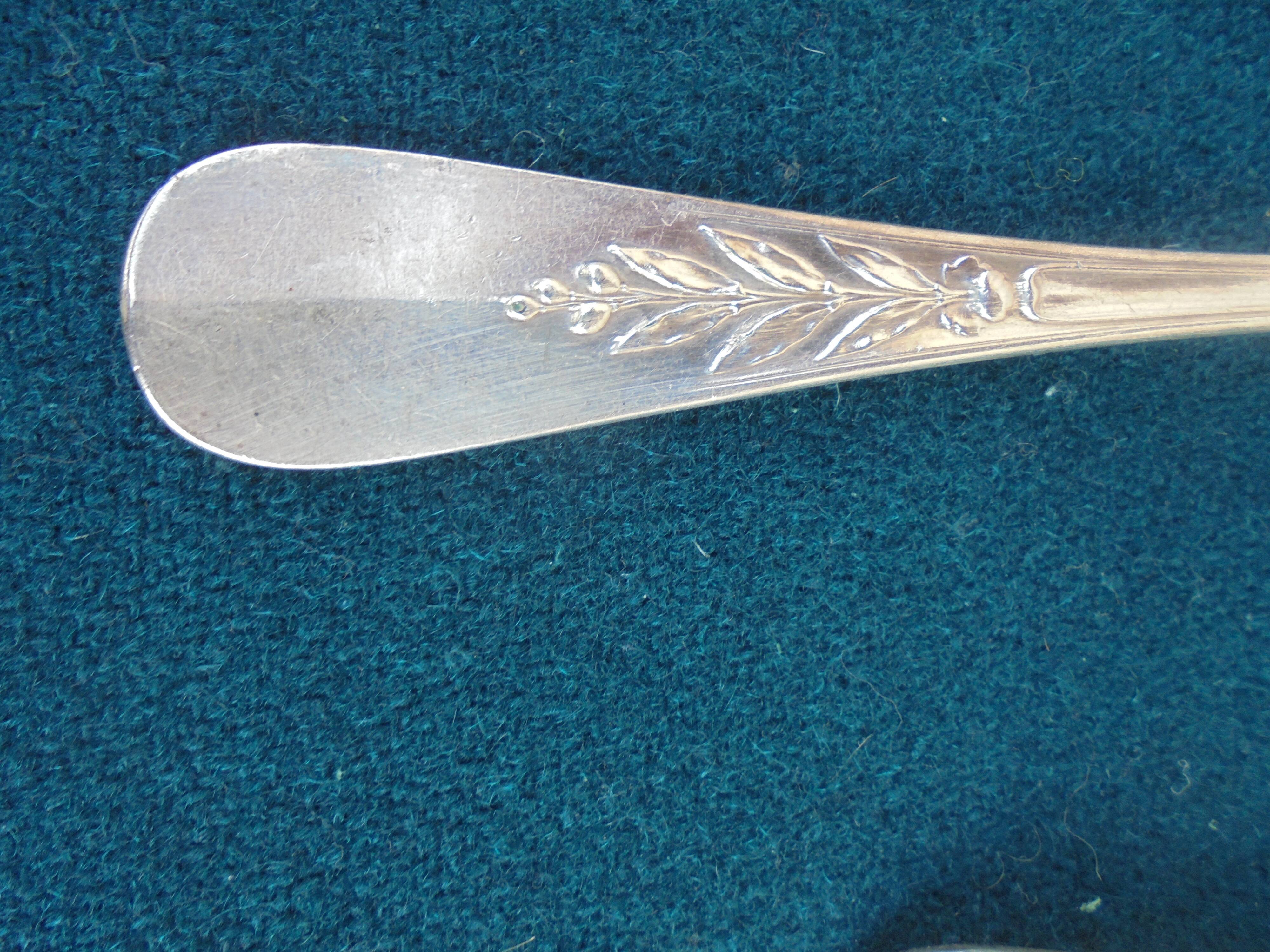 6 forks silver metal christofle mle laurel canals