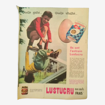 Une publicité papier Lustucru