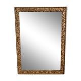 Miroir en bois et stuc doré début XXème
