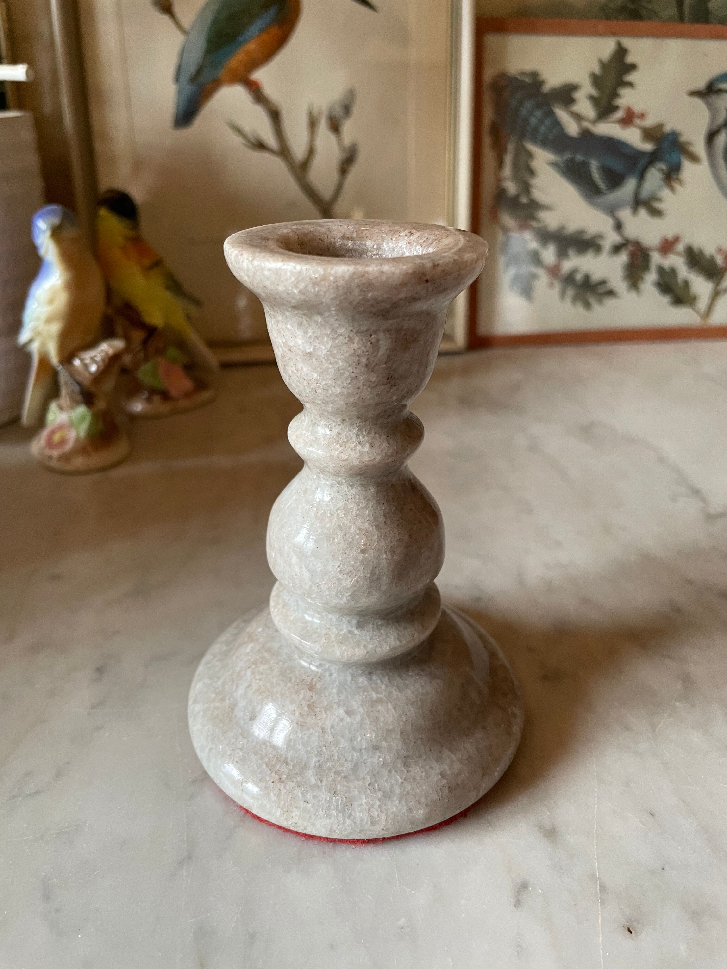 Vintage marble candle holder