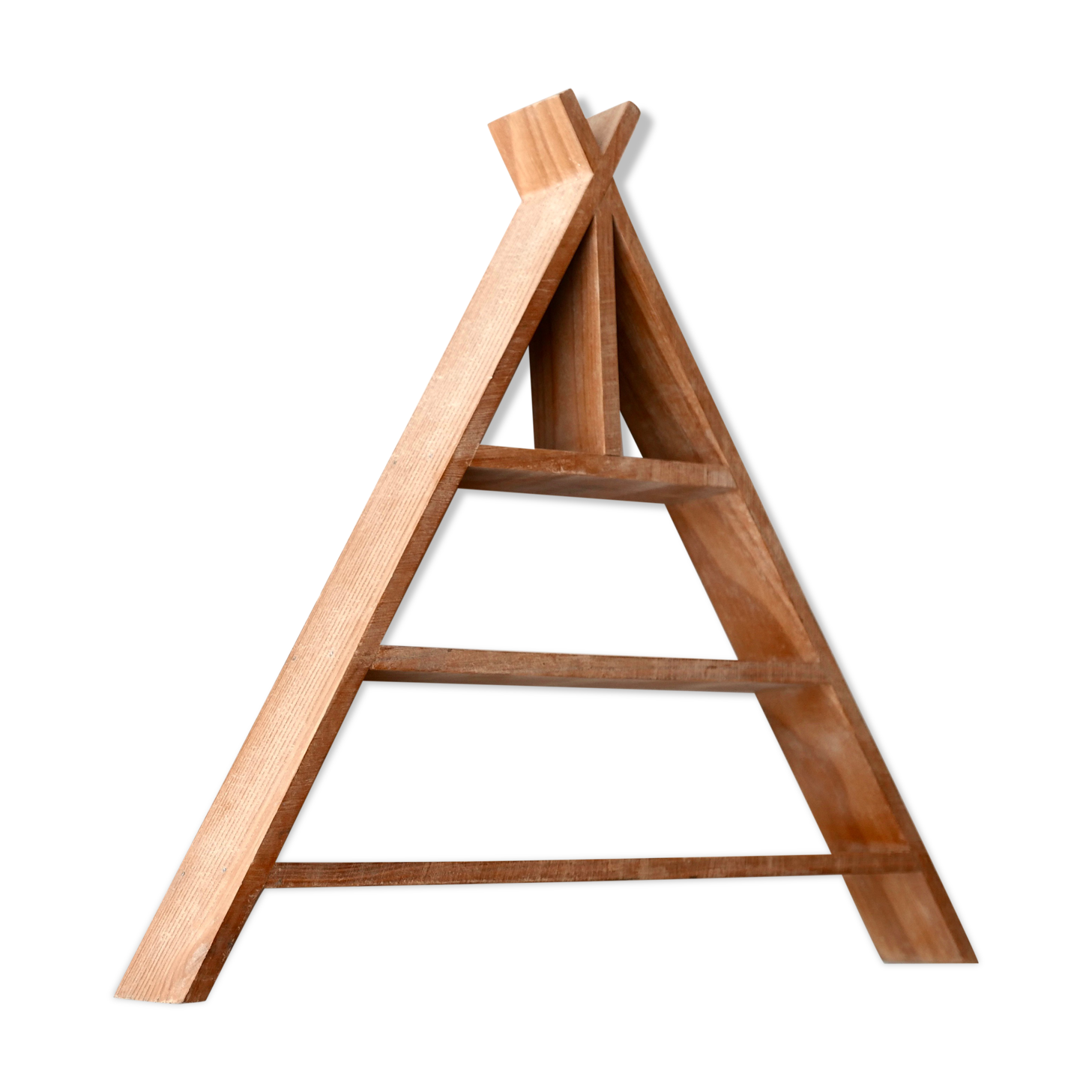 Wooden tipi wall mount, 70s