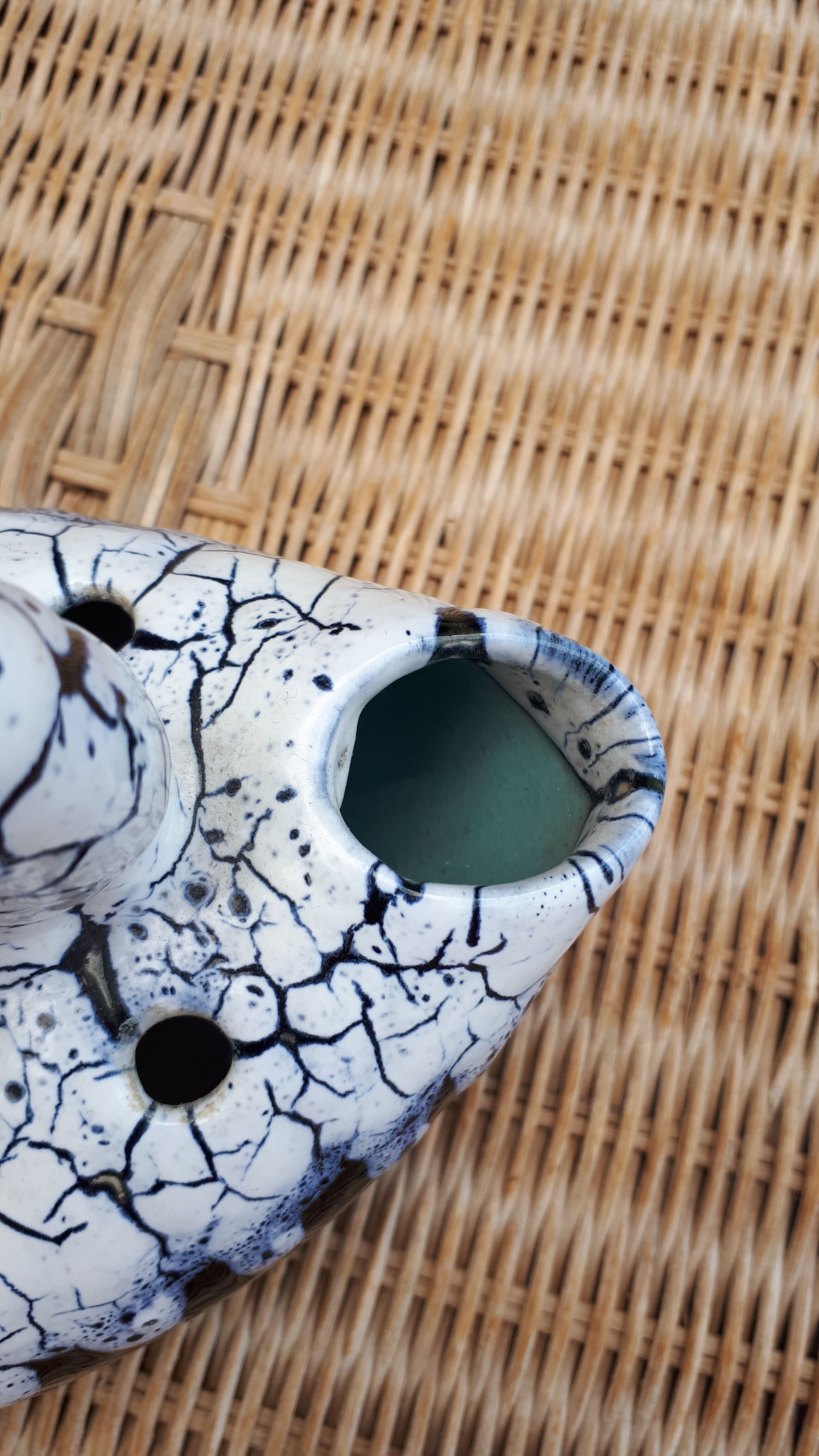 Flower vase style Fat Lava Vallauris