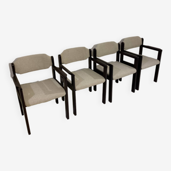 4 chaises Bulo avec accoudoirs