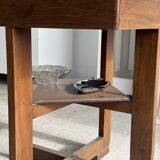 Small glass dish with vintage diamond points, a sparkle.