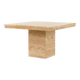 Italian mid century extra large travertine dining table, 1970s