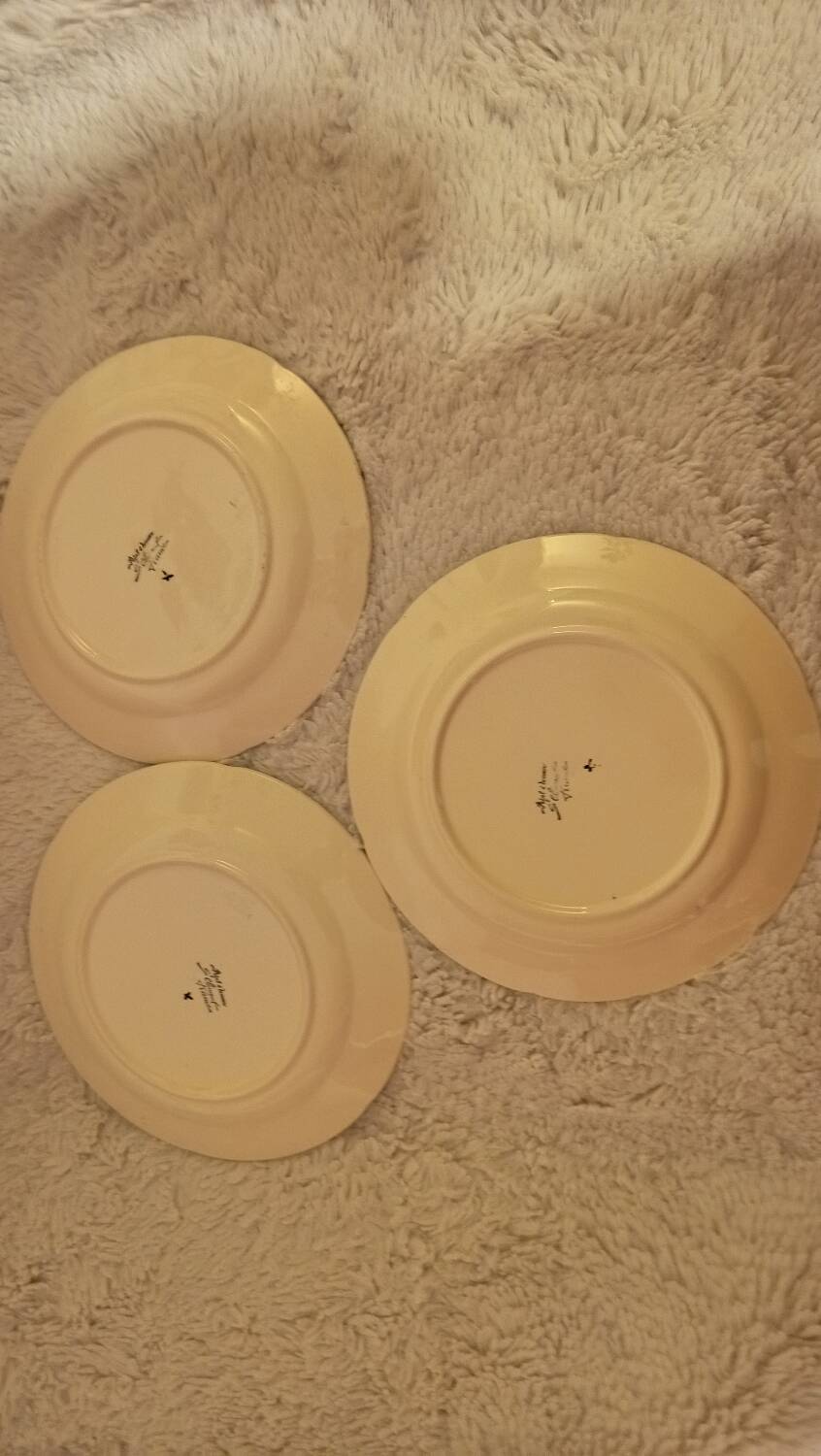 5 St Clément barbotine plates