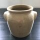 Beige stoneware plant pot/cachepot