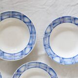 Set de 6 assiettes creuses Sarreguemines, motif Rostand