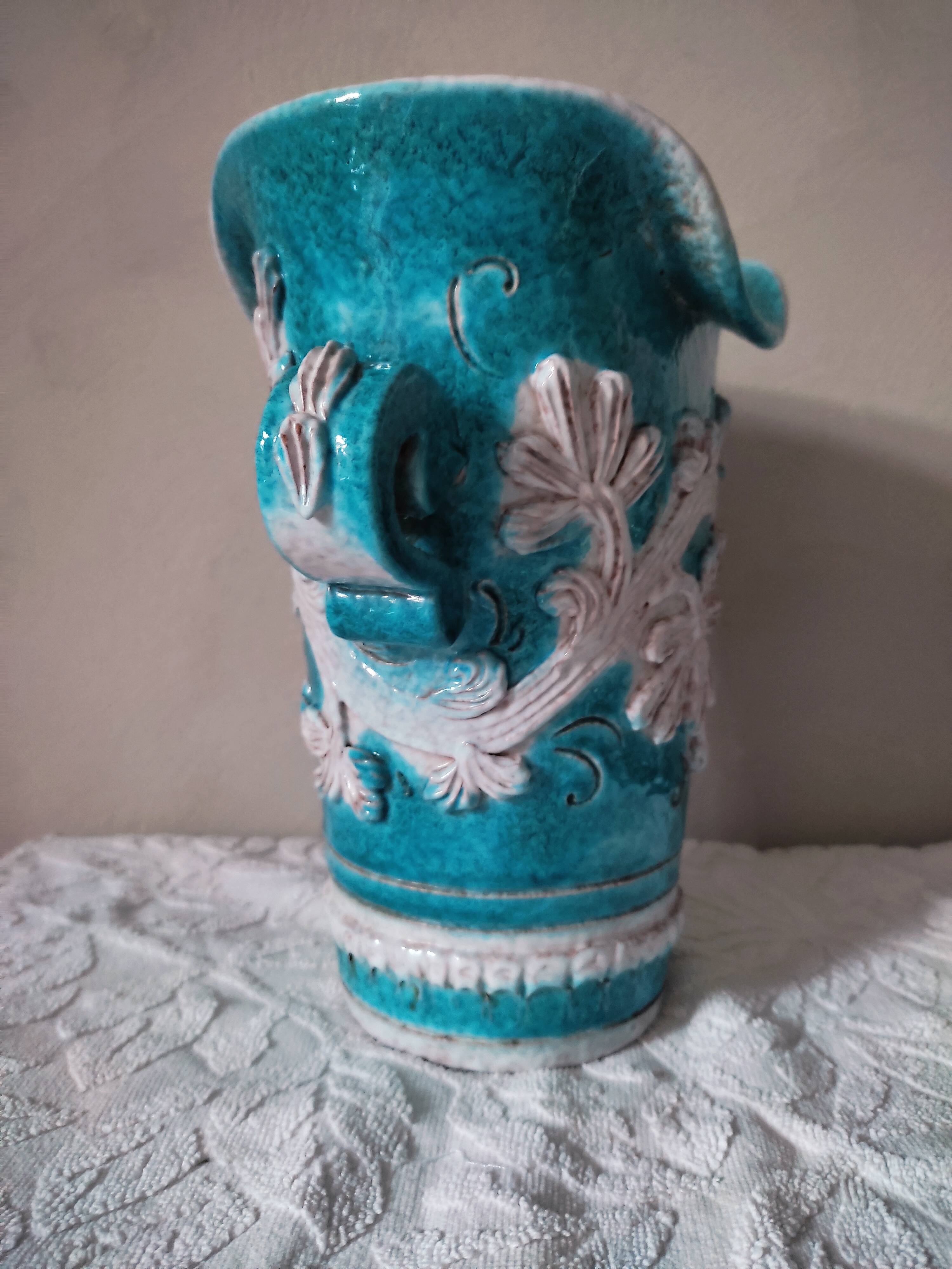 Baroque ceramic vase