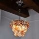 Two-coloured Kinkeldey chandelier, 3 floors, 1970, Germany