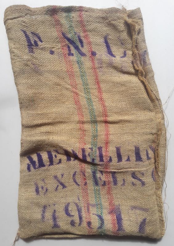 Colombia coffee bag in burlap