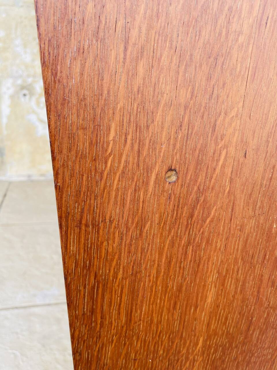 Oak storage unit, splayed legs circa 1950s