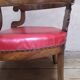 Fauteuil de bureau en noyer massif XIX°