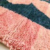Moroccan Berber carpet Beni Ouarain pink patterned 246x161cm