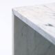 Table basse réglable en marbre noir et blanc italien, années 1980