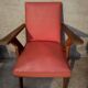 Red skai armchair, 60s