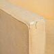 Pair of Art Deco First Time armchairs 1930 cream fabric on wooden structure