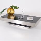 Brushed aluminium coffee table