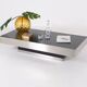 Brushed aluminium coffee table