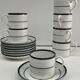set of 7 coffee cups + saucers - vintage Rörstrand - Scandinavian design