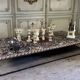 Table basse en marqueterie de marbre vers 1990
