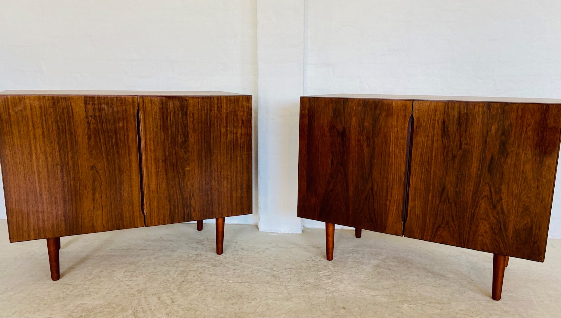 Vintage Danish mid-century matching rosewood sideboards 1960s