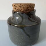 Ceramic pickle jar signed PK, Kerbenoen pottery, Michel Vergnes