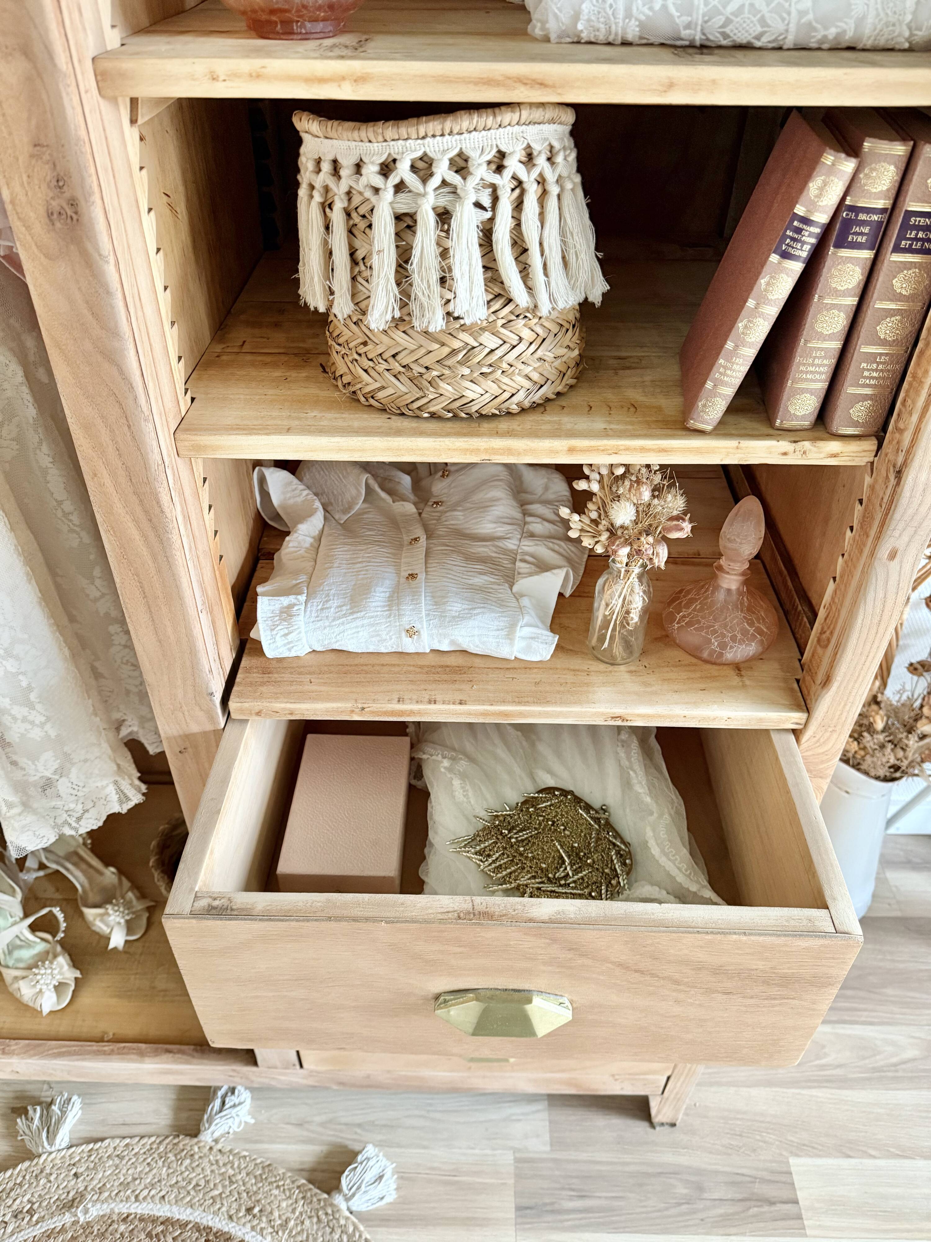 Asymmetrical Parisian wardrobe