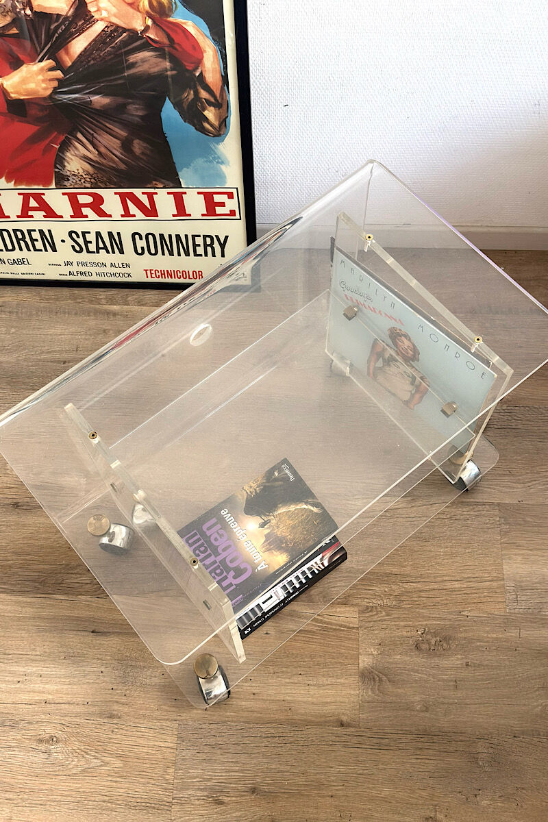 Plexiglass coffee table