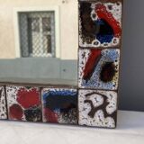 1960s ceramic mirror