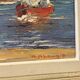 Huile sur toile marine a abougit environ du grau du roi