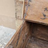 Antique Burmese teak dowry chest