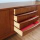 Large vintage Danish teak sideboard from the 1960s.