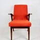 Vintage armchair 300-123, design by M. Puchała, orange - available 2 pieces