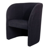 Chauffeuse en tissu noir