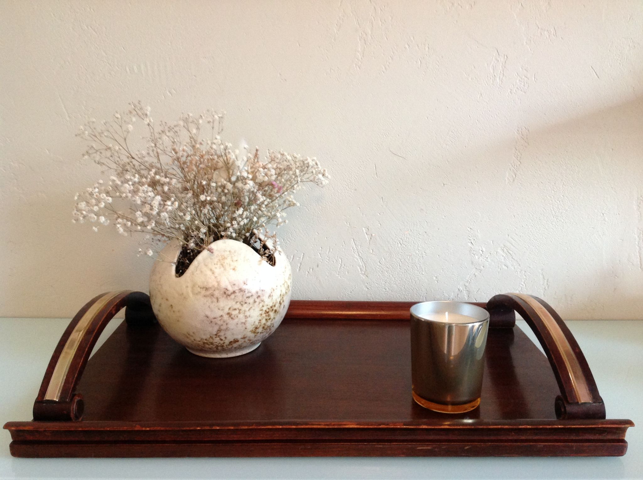 Wooden top art deco style / vintage 40s-50s