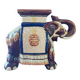 Vintage 70s xl ceramic elephant plant pot - brown