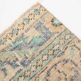 3x9 Pale Orange & Blue Vintage Runner Rug, 80x283Cm SK 6027