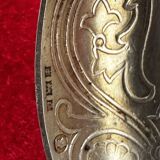 Art Nouveau solid silver sugar spoon