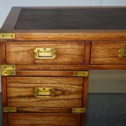 Vintage Military Campaign Desk with Brass Fittings