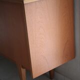 Scandinavian design sideboard in teak and teak veneer
