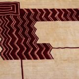Art Deco style wool rug or tapestry. Contemporary work.