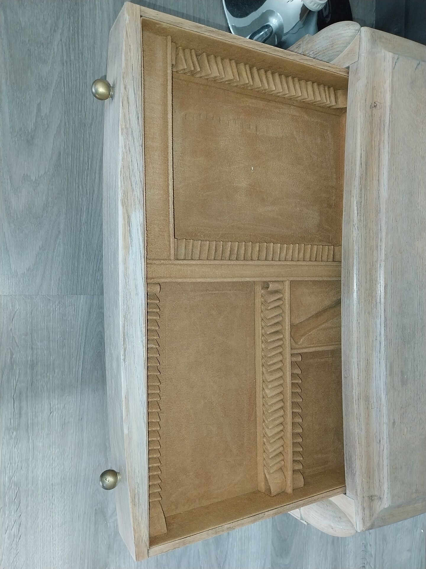 Oak household furniture from the 1930s.