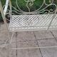 Wrought iron garden bench