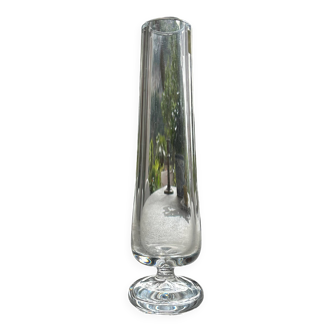 Baccarat crystal vase. Sign.