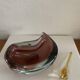 Vintage ashtray, Murano Sommerso, with pestle and label, circa 1960s