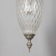 1960s vintage pendant lamp in decorated glass Italian design