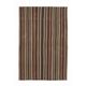 Vintage Turkish Oushak Handmade Wool Cotton Brown Kilim Area Rug 136x214