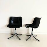 Pair of “Modus” swivel chairs by Osvaldo Borsani