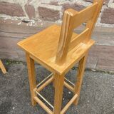 3 scandinavian design bar stools vintage pine
